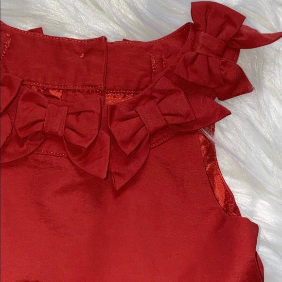 Janie and Jack Red Bow Special Occassion Christmas Holiday Dress 18M 24M - Picture 3 of 7